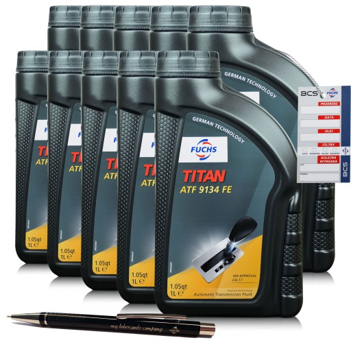 10 литров fuchs titan atf 9134 - трансмиссионное масло fe - mb 236.17 - 10л