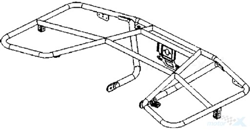 Багажник задний трубчатый Kymco MXU 300R OEM!