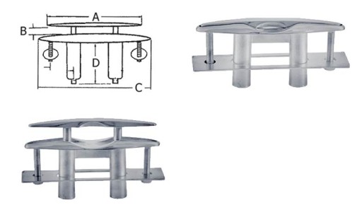 ЗАТИСКАЧ 150 ММ ВИСУВНИЙ З НЕРЖАВІЮЧОЇ СТАЛІ
