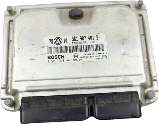 VW PASSAT B5 FL computer control unit of the engine 2.5 TDI 3B1907401B 0281010447