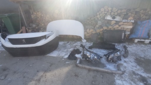 Peugeot partner rifter maska zderzak reflektory przód pas chlodnice