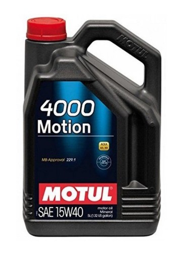 Масло MOTUL 15/40 5L 4000 A3 / B3-API SL / CF