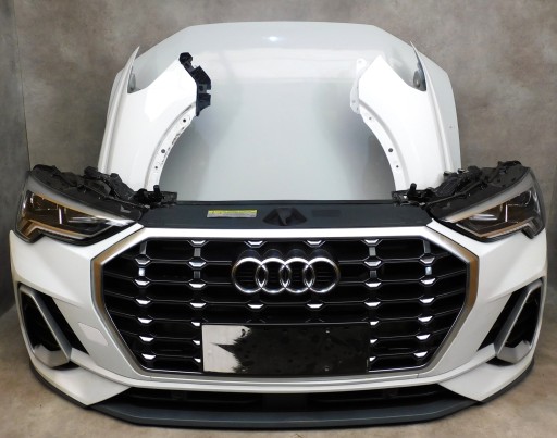 AUDI Q3 83A S LINE ПЕРЕДНИЙ БАМПЕР ЛАМПИ КАПОТ РЕМІНЬ КРИЛА FULL LED