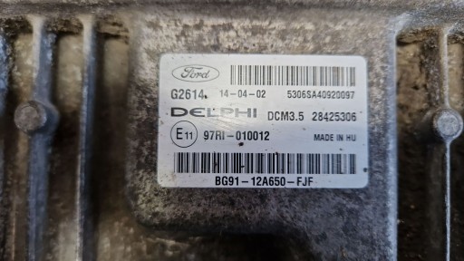 Ford Mondeo MK4 IV TDCI AUTOMAT control unit ECU of the engine BG9112A650FJF
