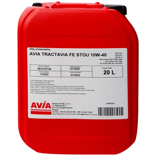 Багатофункціональне масло stou 10w40 20л