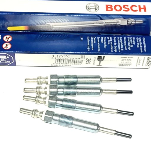 0 250 - 4 свечи накаливания bosch 0250603021 audi vw 2.0 tdi