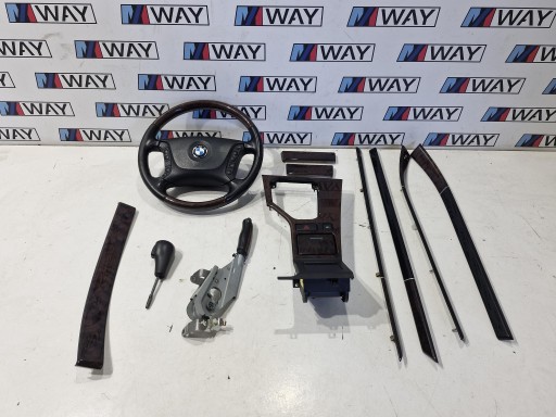 BMW E39 Leiste Schutzleiste lenkrad DEKORY Holz EXLUSIVE KOMPLET