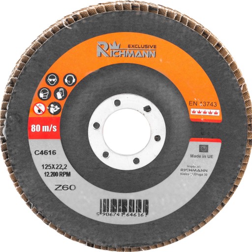 C4615 10X ДИСК ЛАМПОЧНЫЙ ШЛИФОВАЛЬНЫЙ ДИСК ПРОФЕССИОНАЛЬНЫЙ 125/40 RICHMANN