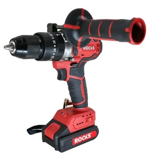 Дрель-шуруповерт 75 Нм, комплект с аккумулятором 2ah