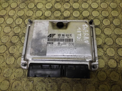 VW SHARAN and 1.9 TDI control unit of the engine 0281010751