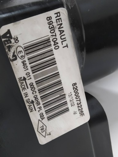 feu avant droit XENON EUROPA 8200073226F Renault Megane II (2002-2009)