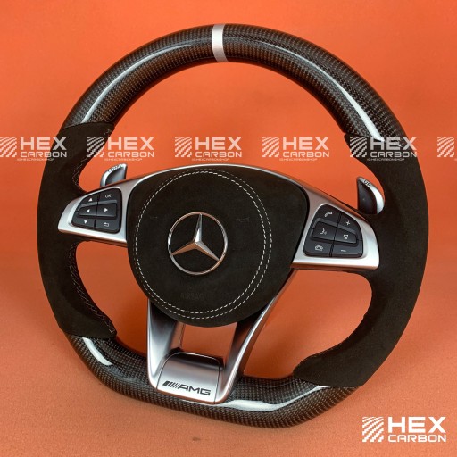 SWO-0139 - Руль углерода Мерседес В205 В253 В213 В222 АМГ