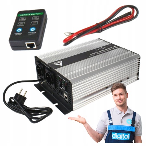 Источник бесперебойного питания ups avr 12v 230v 2000w для азопечи, кондиционера