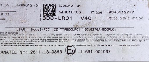 M43 module control unit BDC FEM BMW 2 F46 8795012