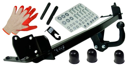 ЖЕСТКИЙ БУКСИРОВОЧНЫЙ КРЮК +ЧЕХЛЫ+ПЕРЧАТКИ для MAZDA PREMACY 98-2006