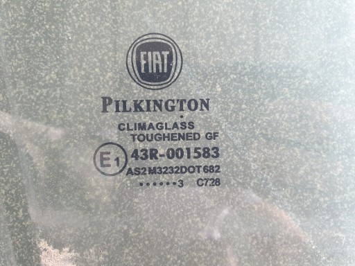 window DO door FIAT PANDA III 2012- Z 2013