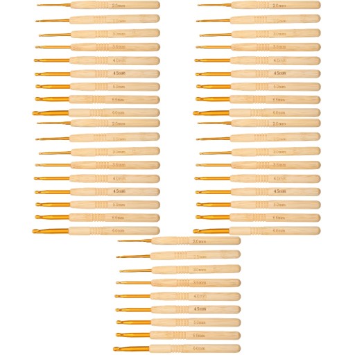 45 шт. Набор крючков для вязания крючком