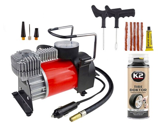 З АКСЕСУАРАМИ КОМПЛЕКТ ДЛЯ РЕМОНТУ ШИН КОМПРЕСОР X7G