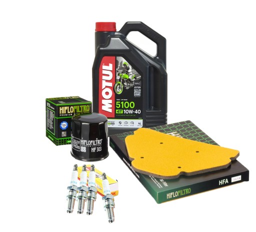 Масло Motul 5100 KAWASAKI ZX9R 98-03R свечи фильтры