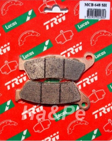MCB648SH - ГАЛЬМІВНІ КОЛОДКИ ЗАДНІ TRW BMW K 1300 S ABS 09-