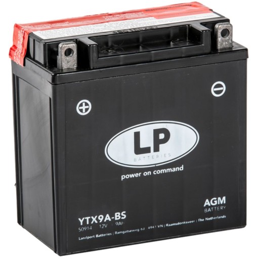 YTX9ABS - АКУМУЛЯТОР YTX9A-BS 12V 9AH БЕЗ ОБСЛУГОВУВАННЯ LANDPORT