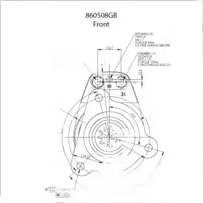 Стартер prestolite 860508gb электрический