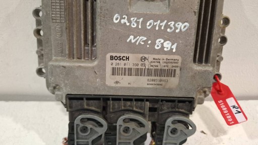 control unit of the engine computer 0281011390 Renault 1.9 DCI