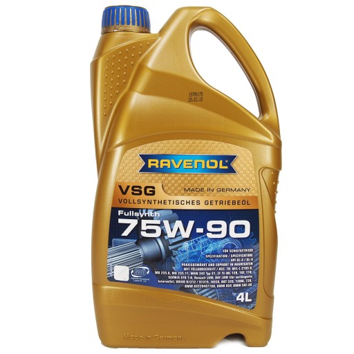 Трансмісійне масло ravenol vsg 75w90 4л