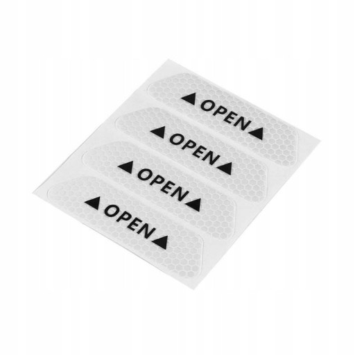 Светоотражающие наклейки на двери автомобиля 4 шт.