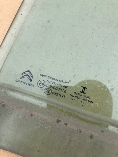 FENSTER Tür links heck CITROEN C4 PICASSO II KROTKI 13 ROK