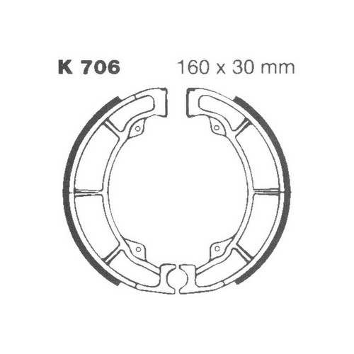 K706 - ГАЛЬМІВНІ КОЛОДКИ ЗАДНІ KAWASAKI KLF 250 300 BAYOU