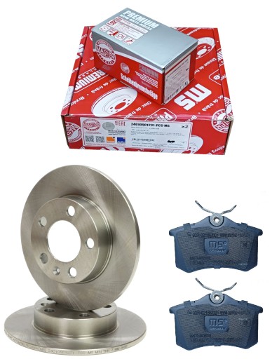 24010901231-PCS-MS - ДИСКИ КОЛОДКИ ЗАДНИЕ VW BORA GOLF IV POLO T-CROSS KPL