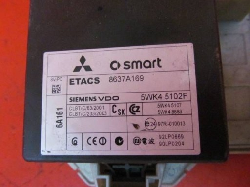 Mitsubishi Colt VI Z30 Z32A Module Unité de contrôle Module fusibles MN108319