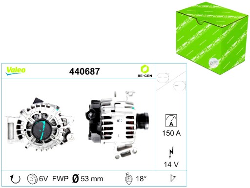 440687 - Генератор valeo для автомобіля