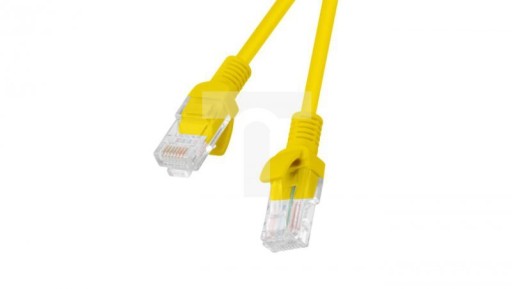 Kabel krosowy patchcord U/UTP kat.6 1,5m żółty PCU