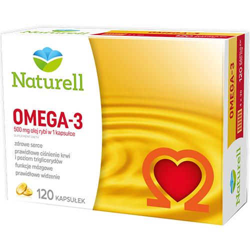 Naturell OMEGA-3 500mg rybí olej tran 120x