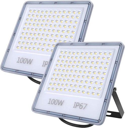 Yiqibro 2 зовнішні світлодіодні прожектори 100 Вт 10000 лм