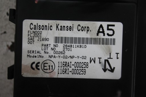 module control unit KOMFORTU 284B11KB1D JUKE F15 1.5 DCI 11-17