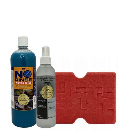 Миття автомобіля шампунем без промивання NO RINSE + губка
