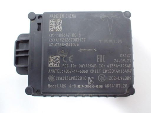 1108647-00 1108647 - Радарный датчик distronic 1108647-00-d tesla model 3 21-го года выпуска
