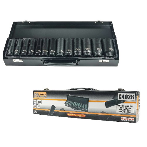 НАБОР УДАРНЫХ ГОЛОВОК ДЛИННЫХ 12-УГЛОВЫХ 1/2