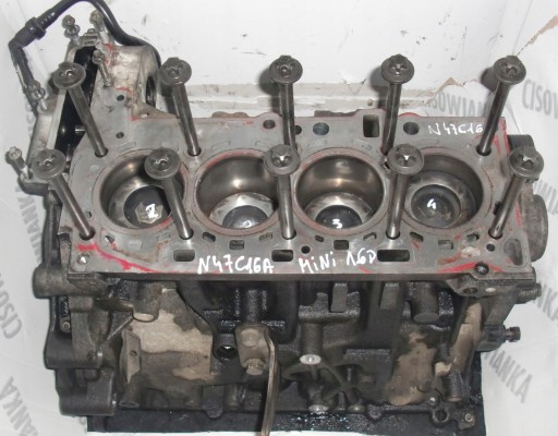 MINI COOPER R56 R60 1.6D N47C16A НИЖНИЙ БЛОК ПОРШНЕВ ДВИГАТЕЛЯ