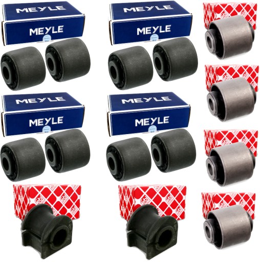 714 710 - 12 втулок, втулки поперечного рычага, задний комплект, ford mondeo mk3 mkiii febi meyle