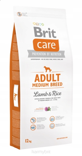 brit care adult medium breed lamb rice
