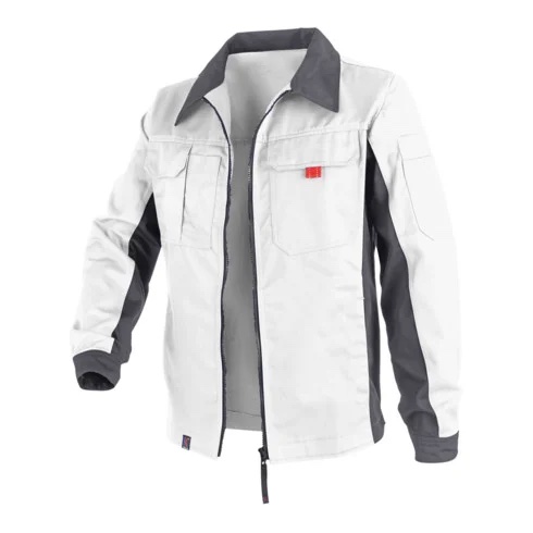РОБОЧА КУРТКА РОЗМІР 48 БІЛИЙ СІРИЙ