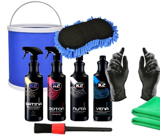 K2 деталізація комплект ротон шампунь губка відро