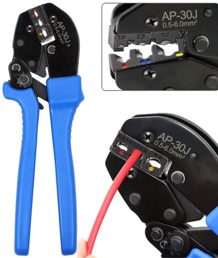 ПРЕСС-ОБЖИМЫ ДЛЯ РАЗЪЕМОВ ИЗОЛИРОВАННЫХ КОНЦЕВ КАБЕЛЕЙ 0,5-6,0 мм2