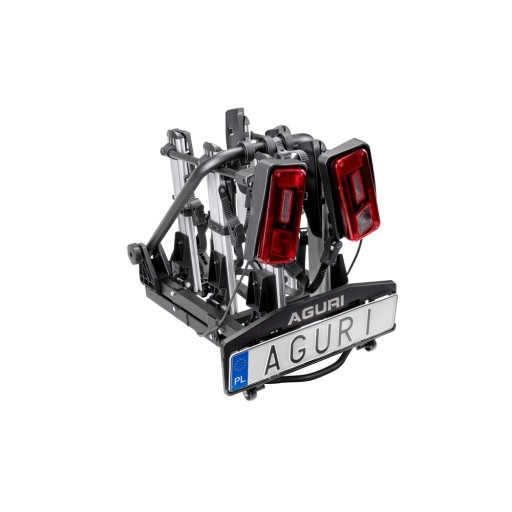 БАГАЖНИК AGURI KRAB ДЛЯ 3-Х ВЕЛОСИПЕДІВ НА БУКПИРІ, СКЛАДНИЙ, 13-КОНТУРНІ ЗАМКИ НОВИЙ