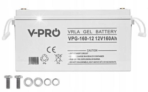 Гелевая батарея 12 в, 160 ач, лодка, кемпер, солнечный преобразователь, ибп vpro