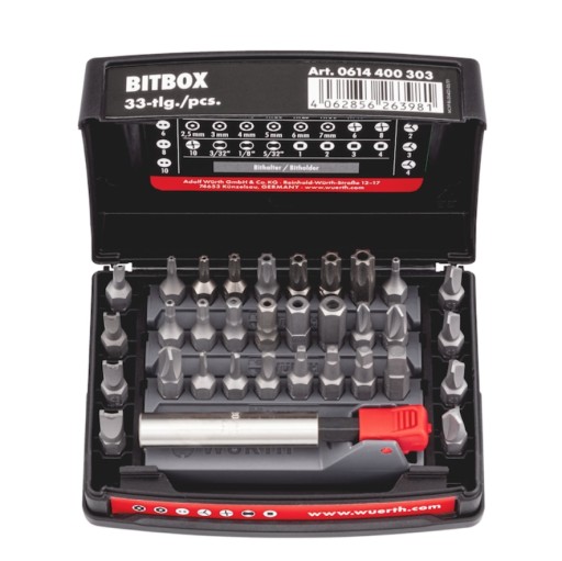 НАБОР БИТ WURTH РАЗМЕР 3 33 ШТ.